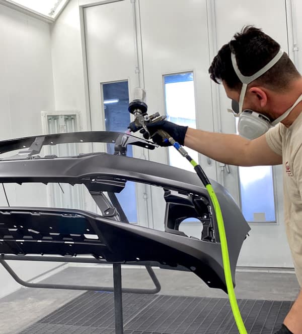 Paint and refinishing booth at Collision Center Orlando
